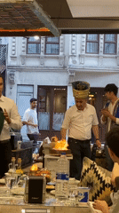 Open-flame cooking at a traditional Istanbul restaurant