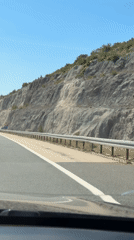 Through the Sveti Rok tunnel on Croatia's A1 highway