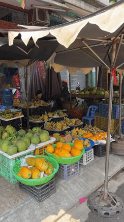 Morning street markets operate in Ho Chi Minh City