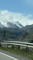 Mountain landscape documented in Naghvarevi, Georgia