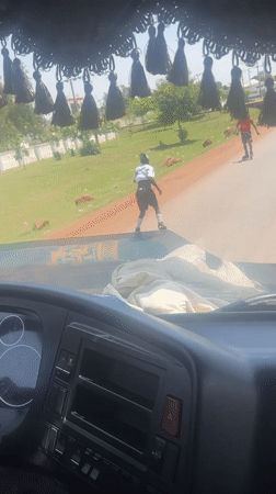 Morning street activity documented around Durimi, Nigeria