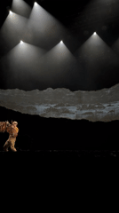 Military-themed theatrical performance observed in London
