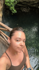 Tourists document afternoon at Playa del Carmen cenotes and beaches