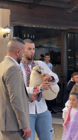 Traditional bagpipe performance recorded in Varna, Bulgaria