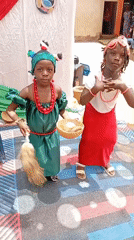 Traditional cultural celebration unfolds at an outdoor event in Jos