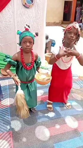 Traditional cultural celebration unfolds at an outdoor event in Jos