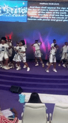 Youth dance group performs at church event in Nigeria