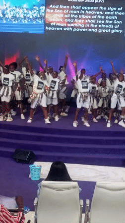 Youth dance group performs at church event in Nigeria