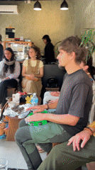 Musicians gather for informal jam session in Pokhara cafe