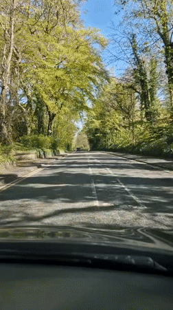 Dashboard camera records road journey in Durham