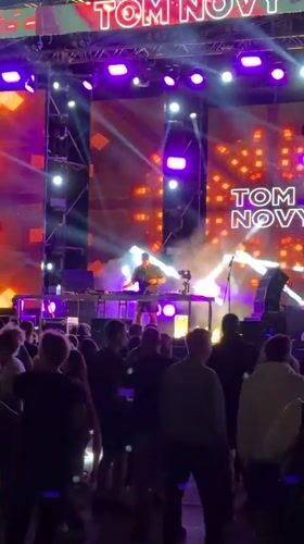 Tom Novy performs outdoor concert in Bar Montenegro