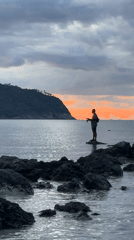 Evening coastal activities around Ko Pha Ngan's dramatic shoreline