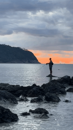 Evening coastal activities around Ko Pha Ngan's dramatic shoreline