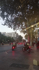 Police deployment observed across Santiago during evening hours