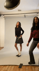 Fashion photoshoot captures models in Paris studio session