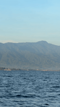 Coastal view documented near Seririt, Indonesia showing settlement