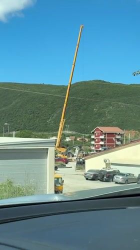 Construction site causes traffic delays in Montenegro village