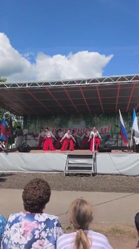 Folk dance performance by young girls in Kady Russia