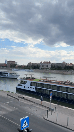Boats, buses, and the Danube on a Budapest afternoon