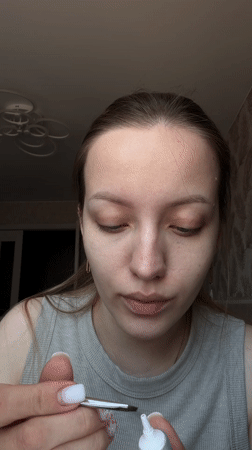 Woman Documents Morning Beauty Routine in Reshetnikovo Russia