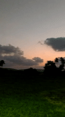 Dusk landscape captured by witnesses in Sodiem, India