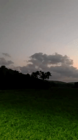 Dusk landscape captured by witnesses in Sodiem, India