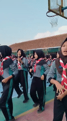 Scout health screening and outdoor activities in central Java