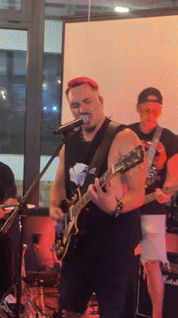 Live band performance in Budva, Montenegro