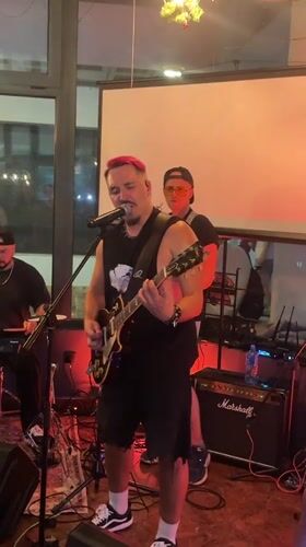 Live band performance in Budva, Montenegro