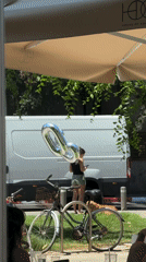 A Tel Aviv birthday morning: balloons, breakfast, and a selfie