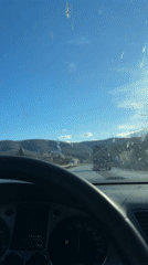 Clear skies observed during highway travel in Bulgaria