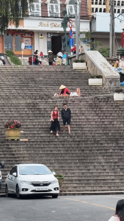 Daily life scenes captured across Da Lat Vietnam markets parks