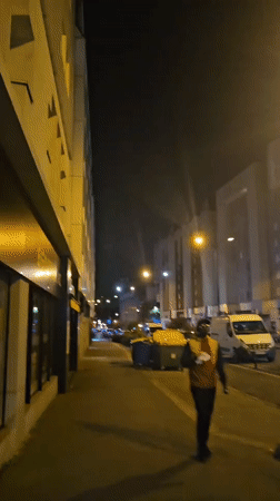 Evening street life captured across Pantin, France neighborhood
