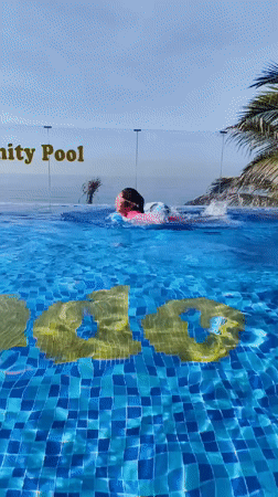Poolside and beachfront day at Palado Hotel, Vietnam