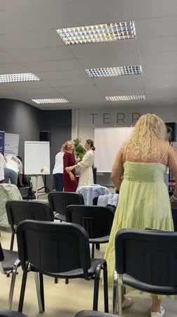 Indoor conference or presentation underway in Moscow
