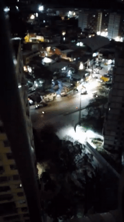 Witness documents pre-dawn Caracas cityscape from high vantage points