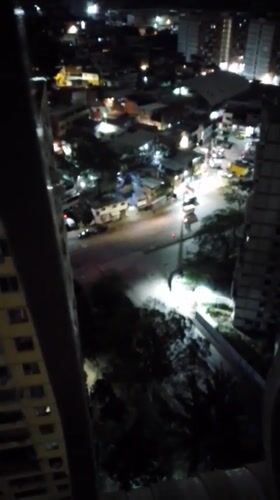 Witness documents pre-dawn Caracas cityscape from high vantage points