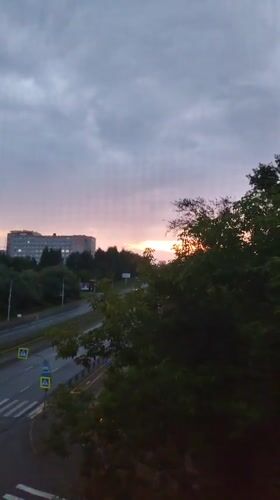 Izhevsk sunset skies and indoor moments, late July evening