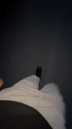 Person walks through Zlatograd streets at dusk