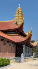 Traditional temple documented in sunny Diên Khánh, Vietnam