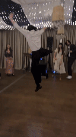 Dance performance captured at decorated venue in Kokalyane, Bulgaria
