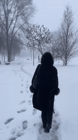 Museum visit and snowy park walk documented in Belgrade