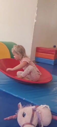 Mother and daughter enjoy playtime at Israeli indoor playground