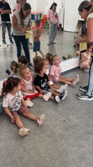 Toddler group play session at a Kiryat Bialik studio