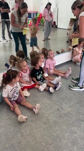 Toddler group play session at a Kiryat Bialik studio