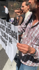 Environmental protesters gather in Buenos Aires supporting glacier protection laws