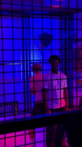 Late-night gaming activity recorded at caged LA entertainment venue