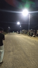 Nighttime street and bar life in Gura Top, Nigeria