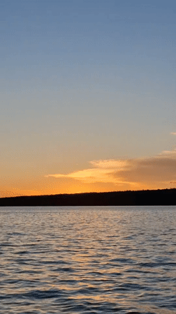Golden hour along the Kama River in Chaikovsky