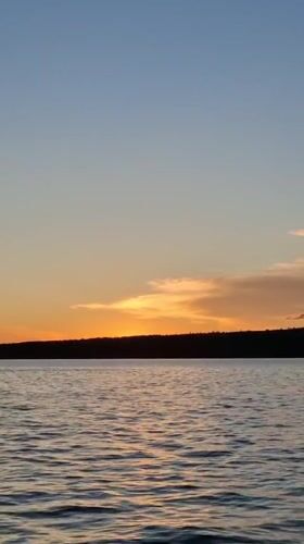 Golden hour along the Kama River in Chaikovsky